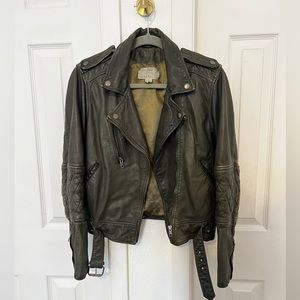 Nicole Miller Artelier Lamb Leather Jacket M